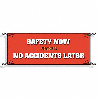 BRADY 50909 Banner 48 in x 120 in Polyethylene
