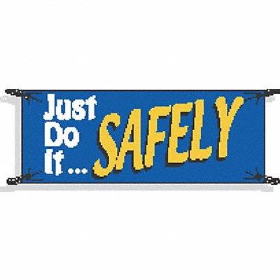 BRADY 50910 Banner 48 in x 120 in Polyethylene