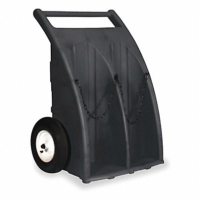 GRAINGER 7302BK Cylinder Truck 500lb 45-1/2 x30 x24-1/2