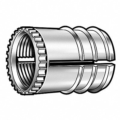 E-Z LOK 3704BRPK25 Finsert Brass 1/4 -20 Flush PK25
