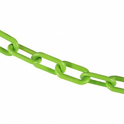 GRAINGER 5001450 Plastic Chain 50 ft L Safety Green