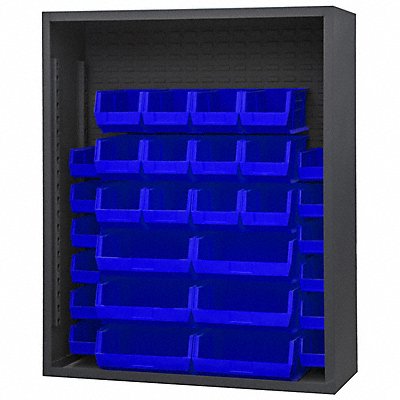 DURHAM MFG 5006305295 Bin Cabinet Louvered 60 H 48 W 18 D