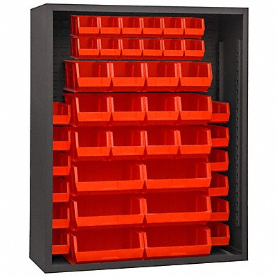 DURHAM MFG 5007421795 Bin Cabinet Louvered 72 H 48 W 18 D