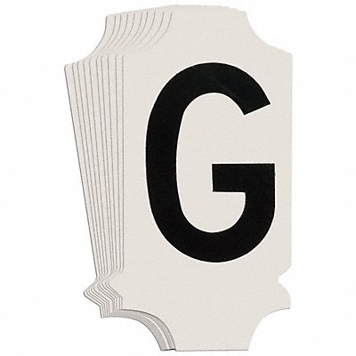 BRADY 5010PG Numbers and Letters Labels PK 10