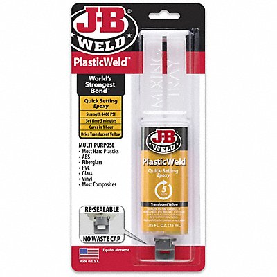 J-B WELD 50132 Epoxy Adhesive Syringe 1 1 Mix Ratio