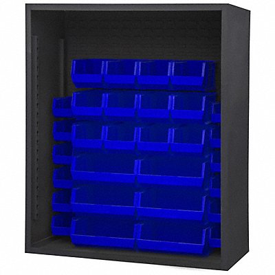 DURHAM MFG 5014305295 Bin Cabinet Louvered 60 H 48 W 24 D