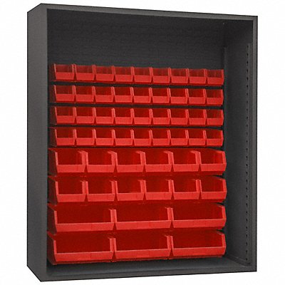 DURHAM MFG 5019541795 Bin Cabinet Louvered 72 H 60 W 24 D