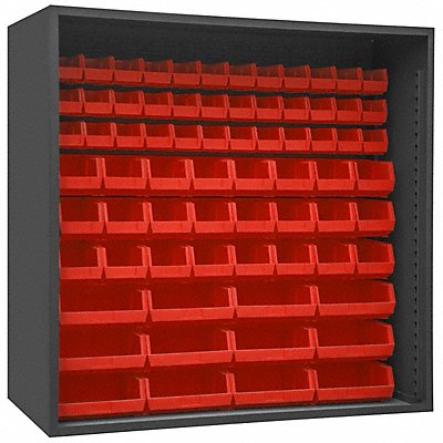 DURHAM MFG 5023721795 Bin Cabinet Louvered 72 H 72 W 24 D