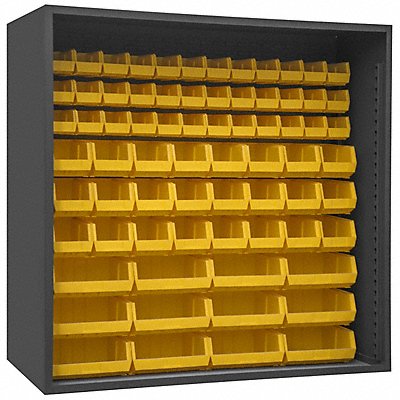 DURHAM MFG 50237295 Bin Cabinet Louvered 72 H 72 W 24 D