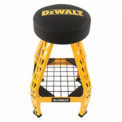 DEWALT DXSTFH030 Padded Swivel Shop Stool Yellow 30 H
