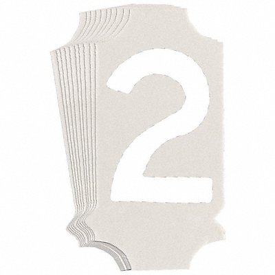 BRADY 5040P2 Numbers and Letters Labels PK 10