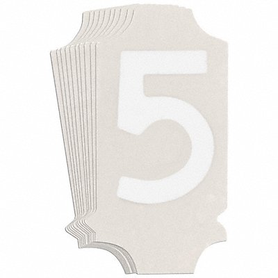 BRADY 5040P5 Numbers and Letters Labels PK 10
