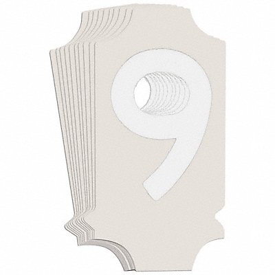 BRADY 5040P9 Numbers and Letters Labels PK 10