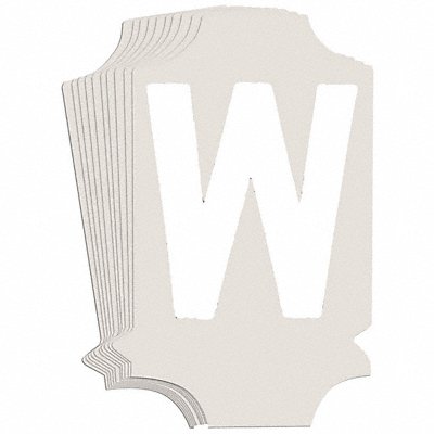 BRADY 5040PW Numbers and Letters Labels PK 10