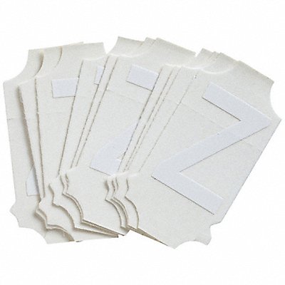 BRADY 5040PZ Numbers and Letters Labels PK 10