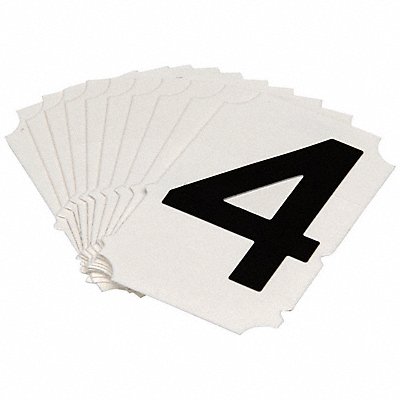 BRADY 5050P4 Numbers and Letters Labels PK 10