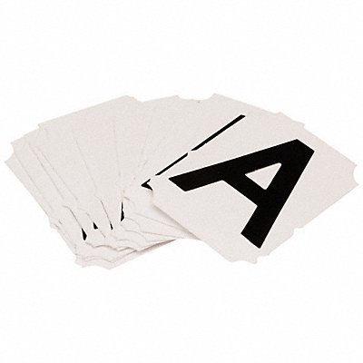 BRADY 5050PA Numbers and Letters Labels PK 10