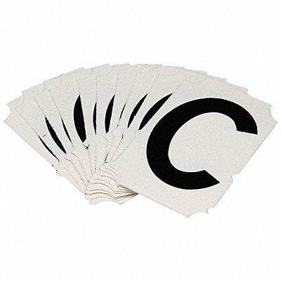 BRADY 5050PC Numbers and Letters Labels PK 10