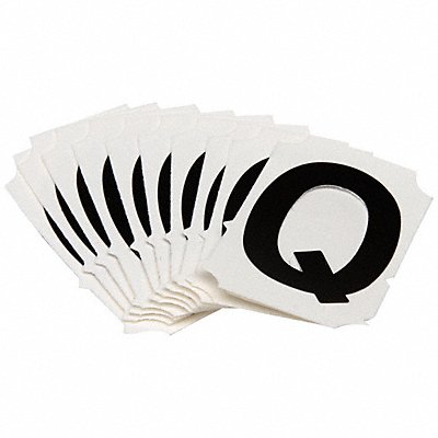 BRADY 5050PQ Numbers and Letters Labels PK 10