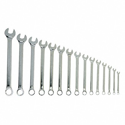 WILLIAMS WS1172SCA Combination Wrench Set 15 Pcs Satin