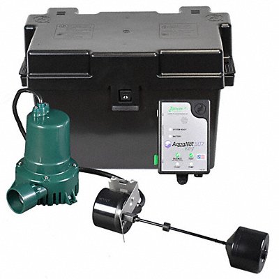 ZOELLER 5070005 Battery Backup Sump Pump 6 ft 12V DC