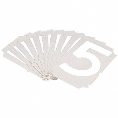 BRADY 5080P5 Numbers and Letters Labels PK 10