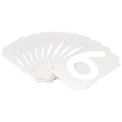 BRADY 5080P6 Numbers and Letters Labels PK 10