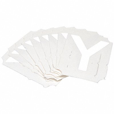BRADY 5080PY Numbers and Letters Labels PK 10