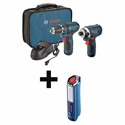 BOSCH CLPK22120GLI12V300N Cordless Combination Kit 3 Tools 12V DC