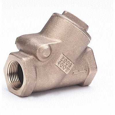 MILWAUKEE VALVE 508212 Swing Y Check Valve 7 in Overall L