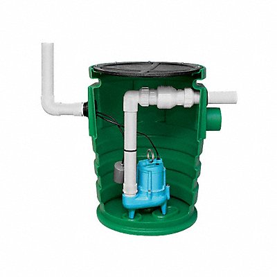 LITTLE GIANT WCR16GP GrinderPumpSystem 20ft 1hp 115VAC