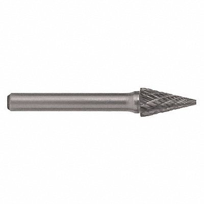 CLE-LINE C17568 Cone Burr Pointed End 1/8 Carbide