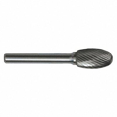 CLE-LINE C17703 Oval Burr SE Radius End 1/4 Carbide