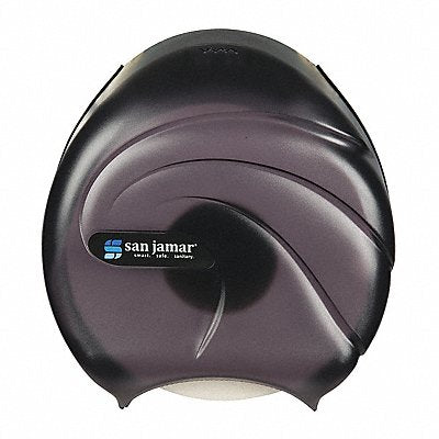 SAN JAMAR R2090TBK Jumbo Single Roll Tissue Dispense 9 Bk
