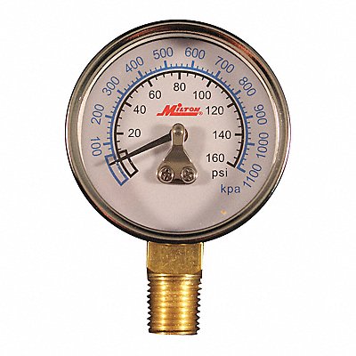 MILTON 1194 Pressure Gage 1/4 NPT 0-160PSI