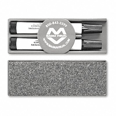 MAGNA VISUAL INC. FE2M Magnetic Felt Eraser w/2 Black Markers