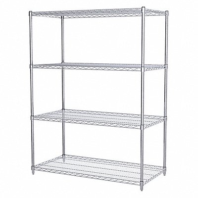 AKRO-MILS AWS632448SU Wire Shelving Unit 24 x48 x63 4-Shelf