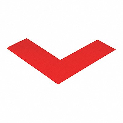 MIGHTY LINE T9662R Deluxe Safety Tape Angles 6x6x2 Red PK24