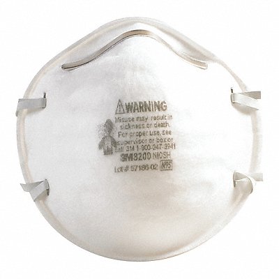 3M OCS8200 Dust Respirator 8200 White PK160