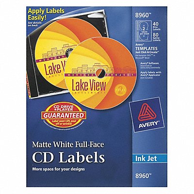 AVERY 8960 Label Matte White PK40