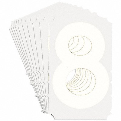 BRADY 5130P8 Numbers and Letters Labels PK 10