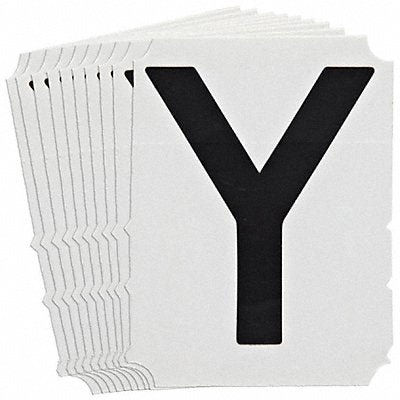 BRADY 5140PY Numbers and Letters Labels PK 10