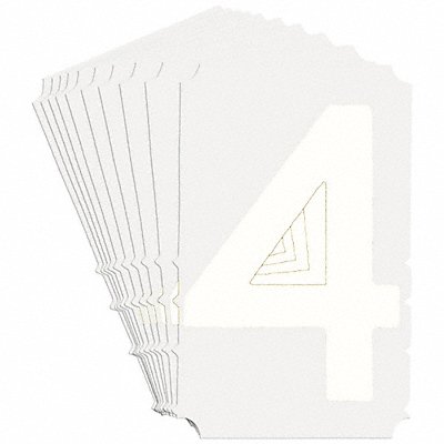 BRADY 5170P4 Numbers and Letters Labels PK 10