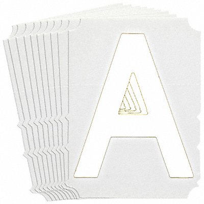 BRADY 5170PA Numbers and Letters Labels PK 10