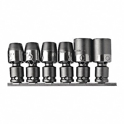 APEX APU56M Wrench Set of 6 Hex 1/2 Sq Dr METRIC
