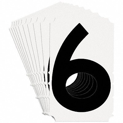 BRADY 5180P6 Numbers and Letters Labels PK 10