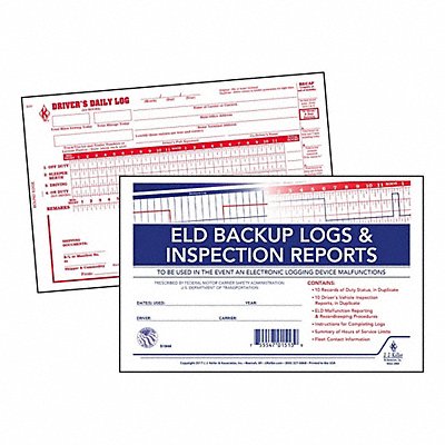 JJ KELLER 51944 ELD Backup Logbook
