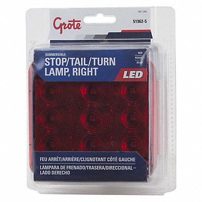 GROTE 519625 Stop/Tail/Turn Light LED Red