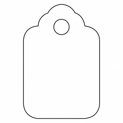 PARTNERS BRAND G26009 Merch Tag 1 3/4x2 7/8 PK1000