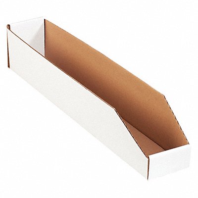 PARTNERS BRAND BINMT424 Bins Open Top 4x24x4x1/2 PK50